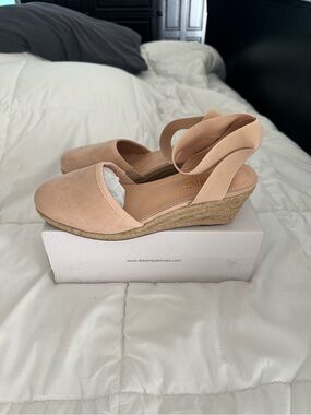 Dream Pairs Blush Espadrille Wedge Slingback